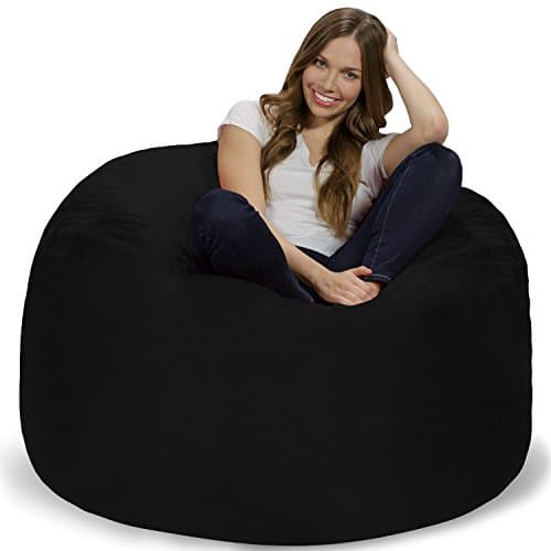 Charcoal Giant Chill Sack Bean Bag Chair - Memory Foam Sofa