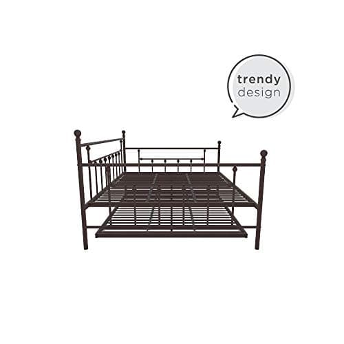 DHP Bronze Manila Metal Daybed and Trundle Queen/Full Size