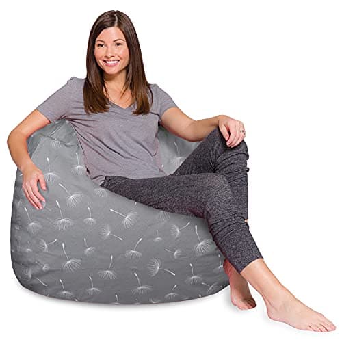 Posh Creations White Stars Bean Bag Chair - Large