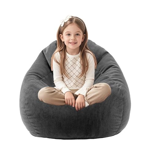 Dusty Pink Memory Foam Bean Bag Chair for Kids/Teens