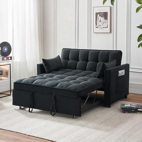 Modern 3-in-1 Sleeper Sofa Bed with Storage - Beige