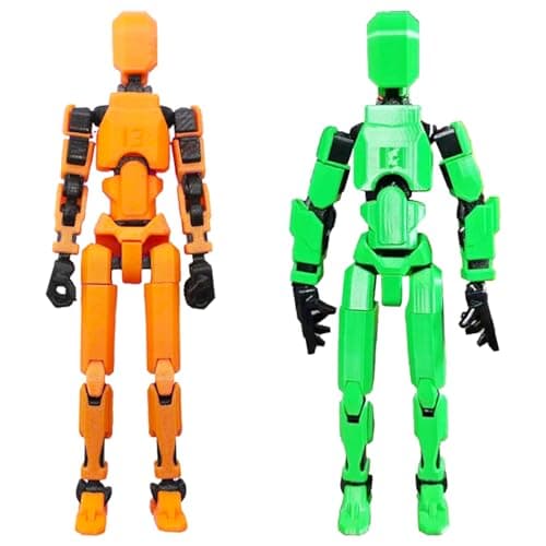 ONEST 8-Piece T13 3D Printed Multi-Jointed Robot Action Figures for Game Lovers
