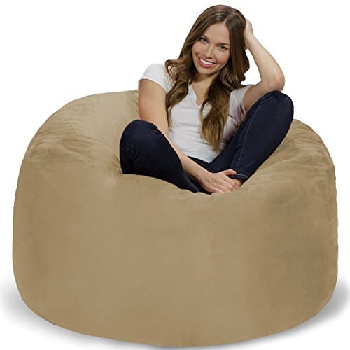 Charcoal Giant Chill Sack Bean Bag Chair - Memory Foam Sofa