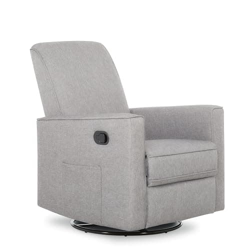 Raleigh Upholstered Swivel Glider Rocking Chair for Nursery, Certified & Reclining