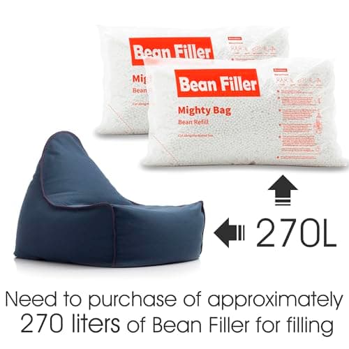 No-Filler Bean Bag Chair Cover for Living Room and Bedroom