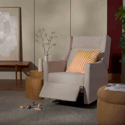 Babyletto Kiwi Power Glider Recliner, GREENGUARD Gold Certified, Cream