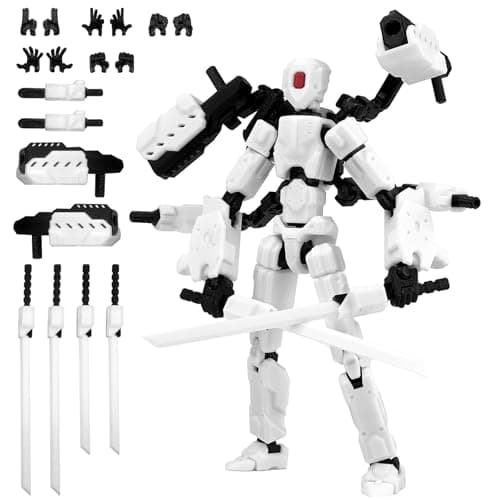Luminous 8-inch Lucky 13 Action Figure, Nova T-13 Dummy 13 Mobile Robot Toys