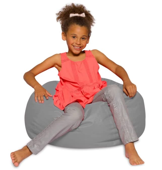 Posh Creations White Stars Bean Bag Chair - Large