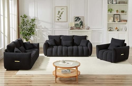 Modern Accent Single Sofa Chair for Urban Dwellers, Black