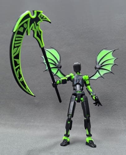 Titan 13 Robot Action Figure Set for Collectors, Green
