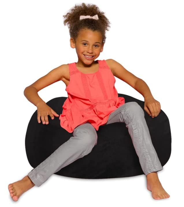 Posh Creations White Stars Bean Bag Chair - Large