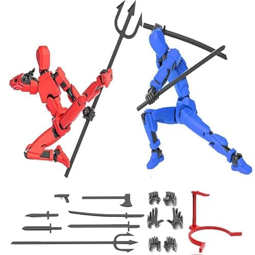 3D Printed T13 Multi-Jointed Action Figure Gift for Collectors (2PCSY-C)
