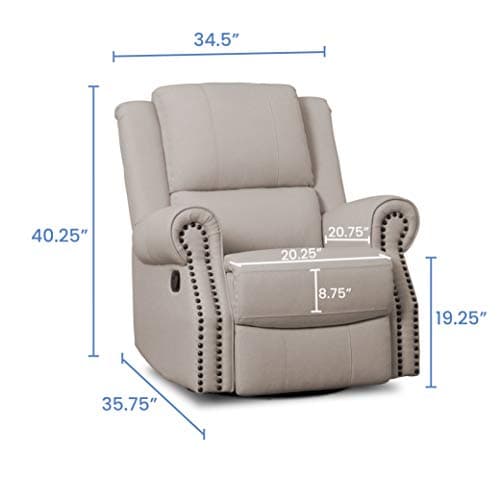 Delta Children Dylan Flax Recliner Glider Swivel Nursery Chair