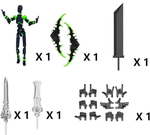 3D Printed T13 Multi-Jointed Action Figure Gift for Collectors (2PCSY-C)