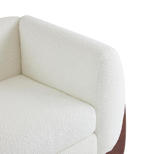 Christopher Knight Home Almab 82 Inches 3-Seater Boucle Couch, Modern Beige Sofa