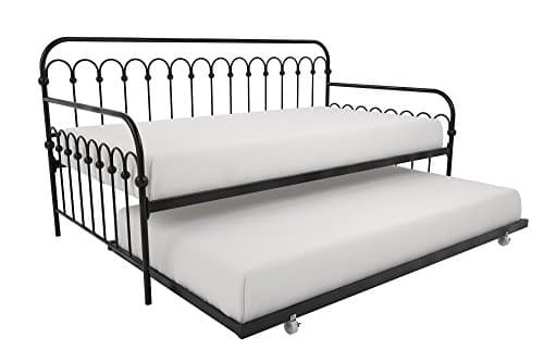Novogratz Bright Pop Twin Daybed with Trundle, Black