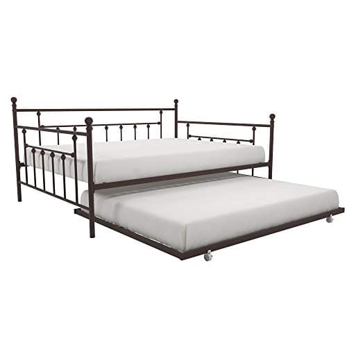 DHP Bronze Manila Metal Daybed and Trundle Queen/Full Size