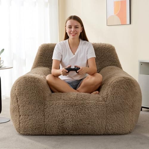 Hobestluk Giant Armrest Bean Bag Chair for Adults