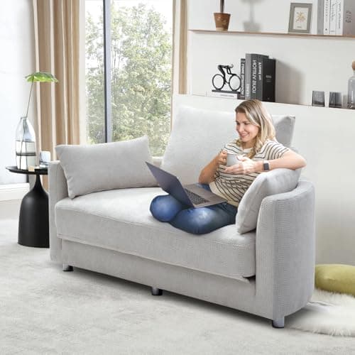Antetek 2 in 1 Folding Sofa Bed, Comfy Game Lounger for Adults