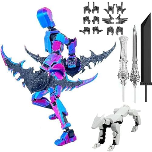 3D Printed T13 Multi-Jointed Action Figure Gift for Collectors (2PCSY-C)