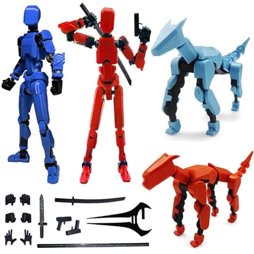 3D Printed T13 Multi-Jointed Action Figure Gift for Collectors (2PCSY-C)