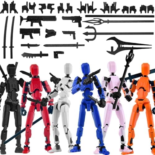 T13 Action Figure Accessories, Multijointed Movable Dummy 13 for Collectors (Multicolor-3)