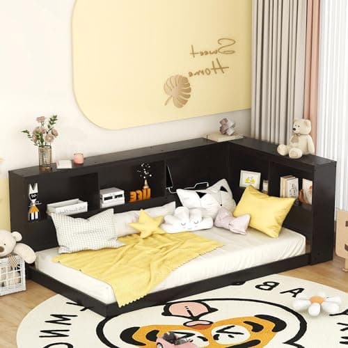 Harper & Bright Designs Gray Twin Daybed with Storage & Charging Station