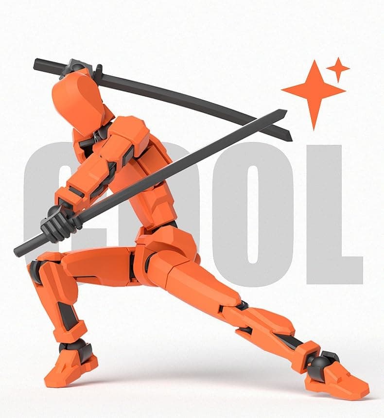 T13 Action Figure Set (4pcs) - Black, Red, Yellow, Blue:Collections of Exquisite Art