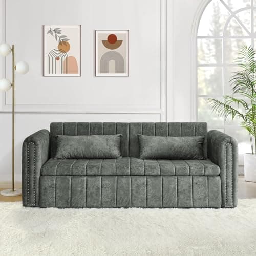 Modern Oversized Sleeper Sofa with Pullout Bed for Living Room