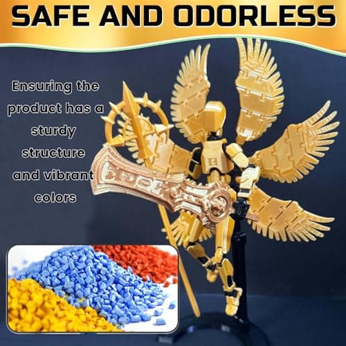 T13 Titan 13 Action Figure Set, 3D Printed, 5 Colors (White, Gold, Black, Blue, Red)