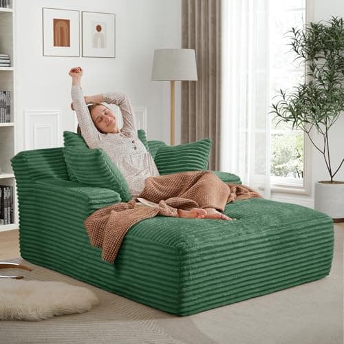 Modern Oversized Chaise Lounge Sofa Bed for Living Room or Bedroom Apartment