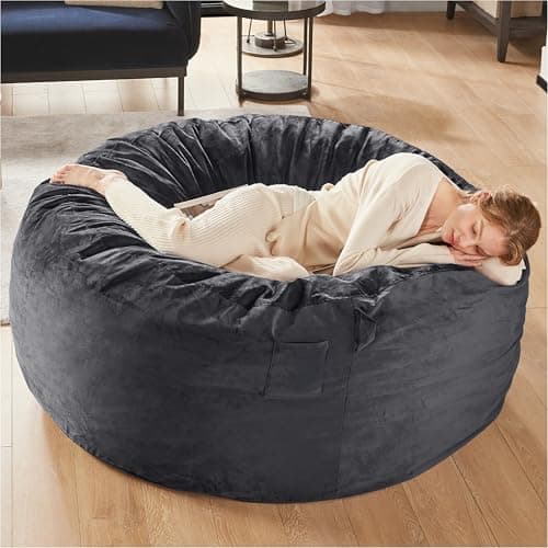 Codi Charcoal Grey 5FT Giant Bean Bag Chair with Filler