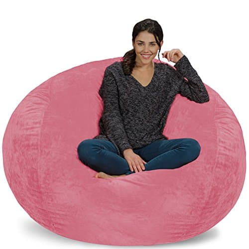 Cinnabar 5' Chill Sack Bean Bag Chair - Giant Memory Foam Lounge with Soft Cover
