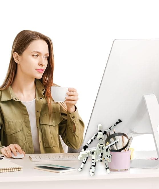 Titan 13 Robot Cat Action Figure Set for Desk Decorating