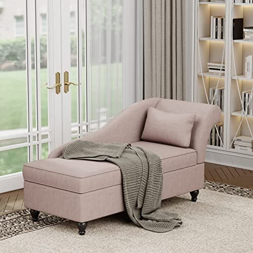 Yongqiang Tan Upholstered Right Arm Recliner Chaise Lounge Living Room Bedroom