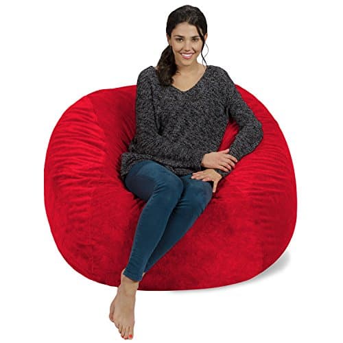 Charcoal Giant Chill Sack Bean Bag Chair - Memory Foam Sofa