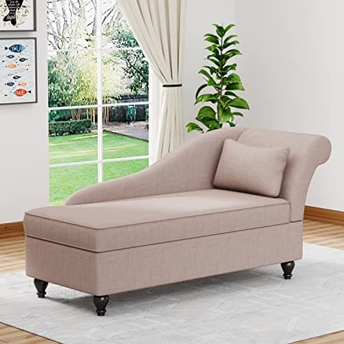 Yongqiang Tan Upholstered Right Arm Recliner Chaise Lounge Living Room Bedroom