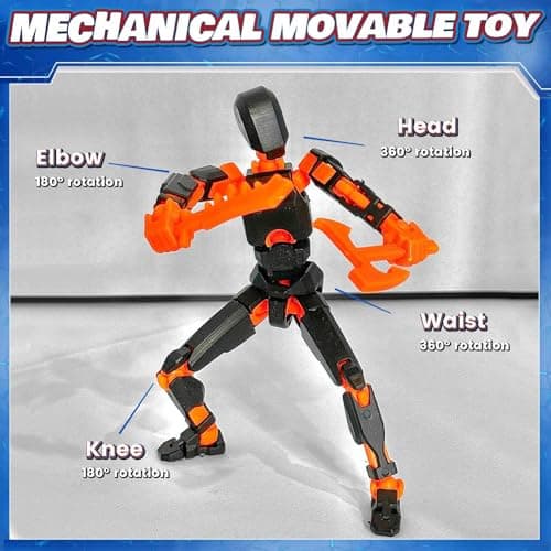 ZiZa T13 Action Figure Set, 5 Colors (Orange, White, Yellow, Blue, Red)