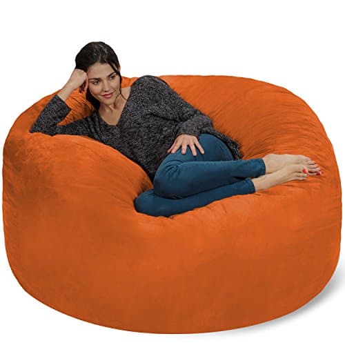 Cinnabar 5' Chill Sack Bean Bag Chair - Giant Memory Foam Lounge with Soft Cover
