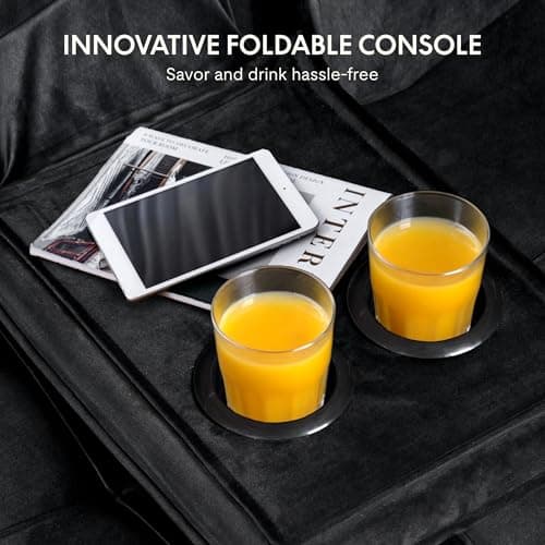 FLEXISPOT XCT3 Velvet Black Futon Sofa Bed USB Charging