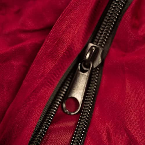 ULTIMATE SACK 6000 (6 ft.) Bean Bag Chair Cover, Burgundy Suede