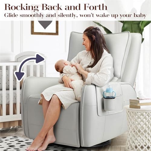 Electric Reclining Rocking Chair, Nursery & Living Room Glider
