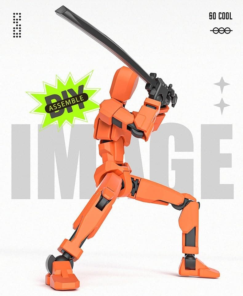 T13 Action Figure Set (4pcs) - Black, Red, Yellow, Blue:Collections of Exquisite Art