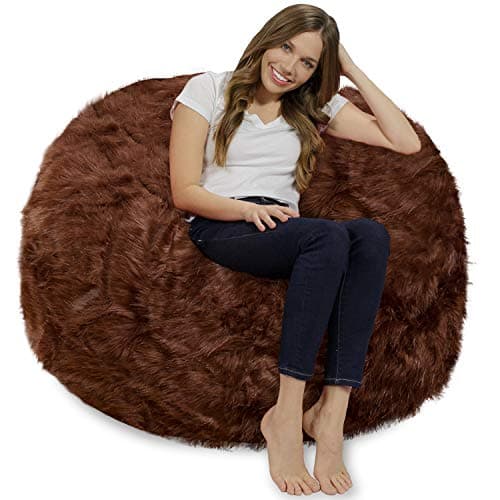 Charcoal Giant Chill Sack Bean Bag Chair - Memory Foam Sofa