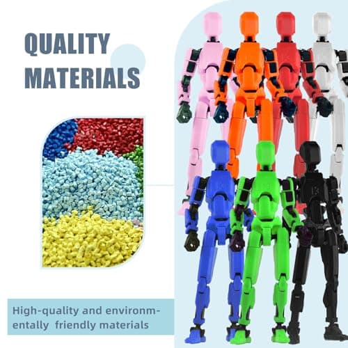 T13 Action Figure Accessories, Multijointed Movable Dummy 13 for Collectors (Multicolor-3)