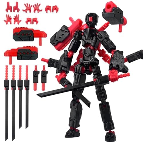 Luminous 8-inch Lucky 13 Action Figure, Nova T-13 Dummy 13 Mobile Robot Toys