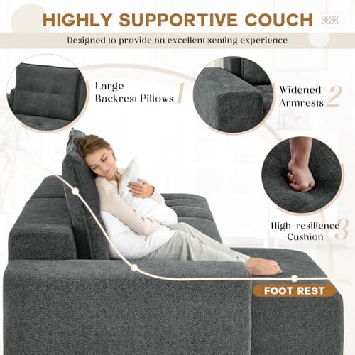 Modern Grey Cloud Foam L-Shaped 3 Seater Modular Sofa for Living Room.jpg