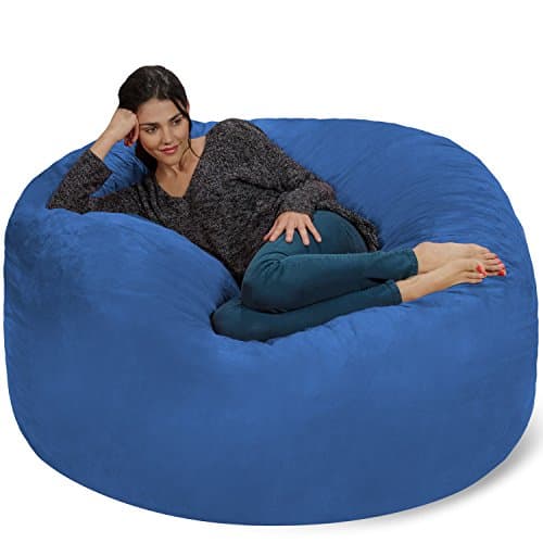 Cinnabar 5' Chill Sack Bean Bag Chair - Giant Memory Foam Lounge with Soft Cover