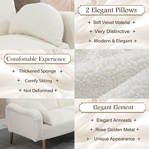 Modern Velvet Convertible Sofa Bed with Pillows and Adjustable Positions