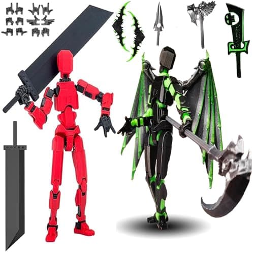 3D Printed T13 Multi-Jointed Action Figure Gift for Collectors (2PCSY-C)